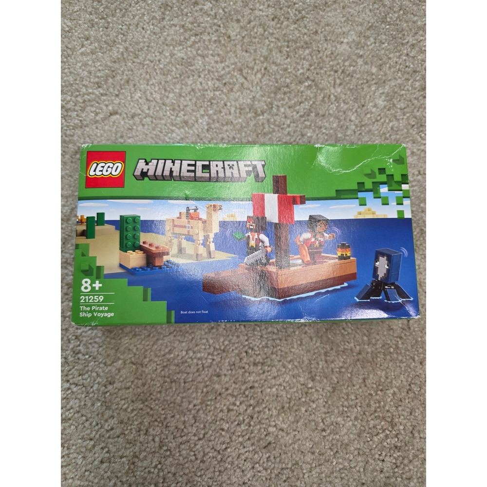 LEGO Minecraft The Pirate Ship Voyage 21259 Building Toy Set New Sealed